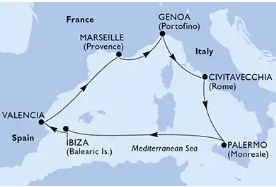 WEST MEDITERRANEAN (MSC GRANDIOSA)